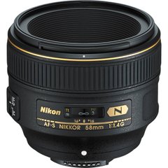 Об&#039;єктив Nikon AF-S 58 мм f/1.4G (JAA136DA)