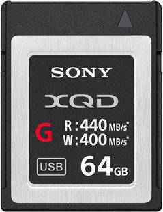 Карта памяти Sony 64GB XQD G Series R440MB/s W400MB/s (QDG64F.SYM)