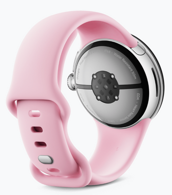 Смарт-годинник Google Pixel Watch 3 41mm Polished Silver Aluminum Case / Rose Quartz Active Band Bluetooth/Wi-Fi