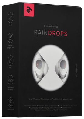 Наушники 2E RainDrops True Wireless Waterproof White