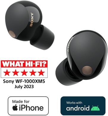 Навушники Sony WF-1000XM5, чорний колір