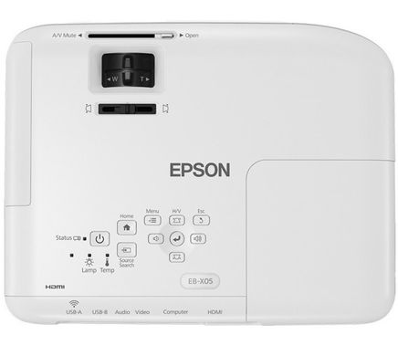 Проектор Epson EB-X05 (3LCD, XGA, 3300 ANSI lm) (V11H839040)