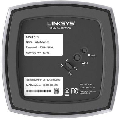 WiFi-система LINKSYS VELOP MX5300 WiFi 6 (MX5300-EU)