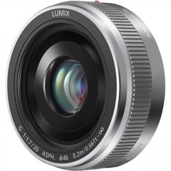 Объектив Panasonic Lumix G 20 mm f/1.7 II ASPH. Silver (H-H020AE-S)